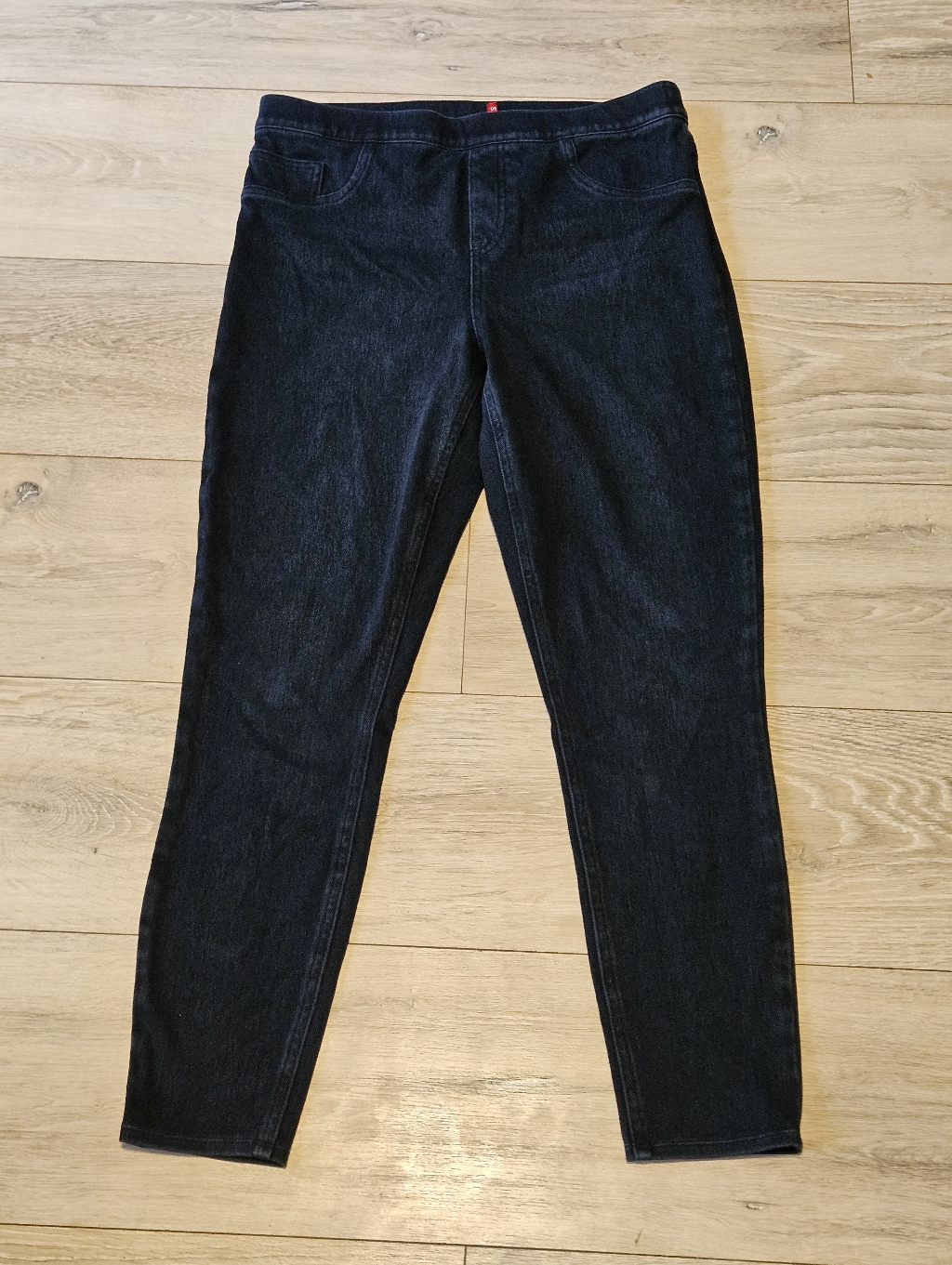Spanx Dark Wash Jean-Ish Ankle Leggings Pull-On Women's Large